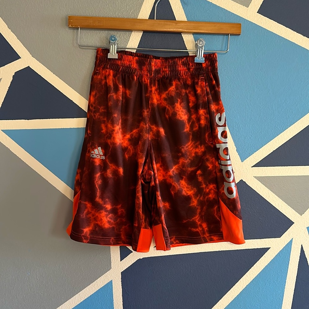 Magma Print Adidas Shorts